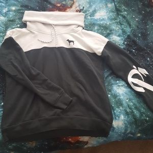 PINK spring and fall cowl sweatshirt